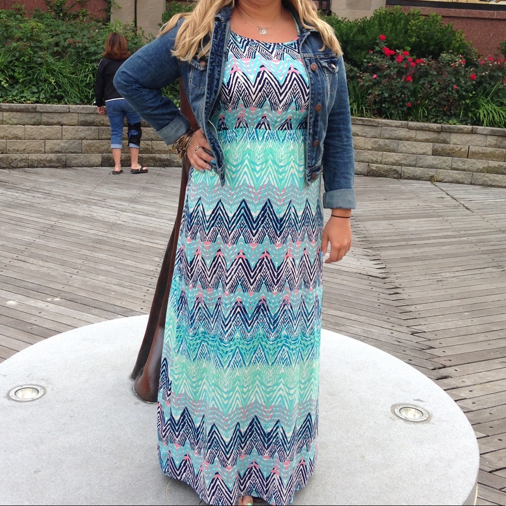 Printed maxi dress